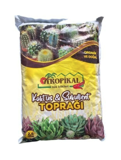 Tropikal kaktüs-sukulent toprağı (2.5 litre)