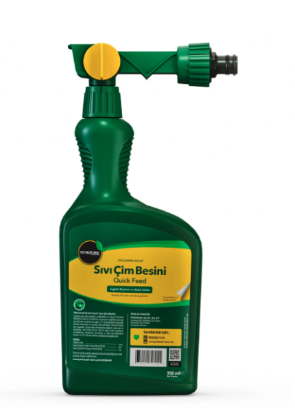 Kullanımı Kolay Sıvı Çim Besini Quick Feed- 2’si bir arada Besleme ve Sulama