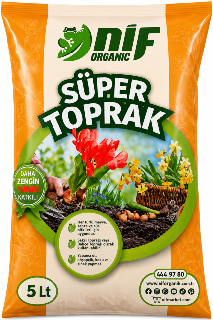 Nif organik süper toprak 5 litre