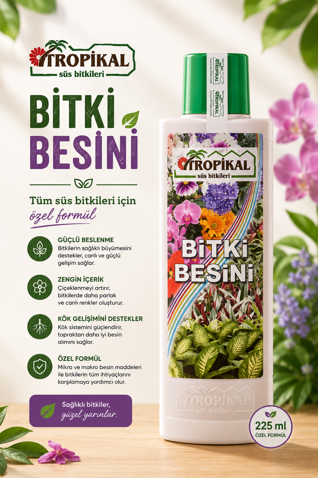 ChatGPT Image 2 Tem 2026 23_42_59 Tropikal Genel Bitki Besini (225 ml) - Görsel 1