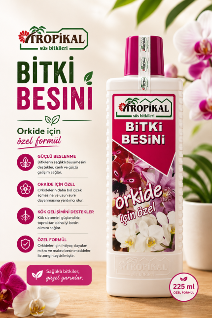 Tropikal Orkide Bitki Besini (225 ml)
